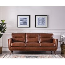 Wayfair leather deals settees